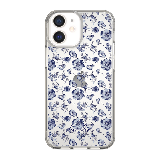Slim Protection Case［ dazzlin - BlueFlower - Clear ］