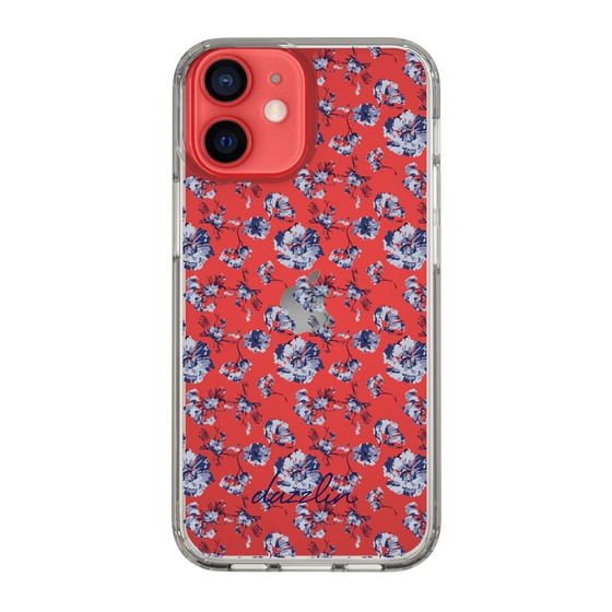 Slim Protection Case［ dazzlin - BlueFlower - Clear ］