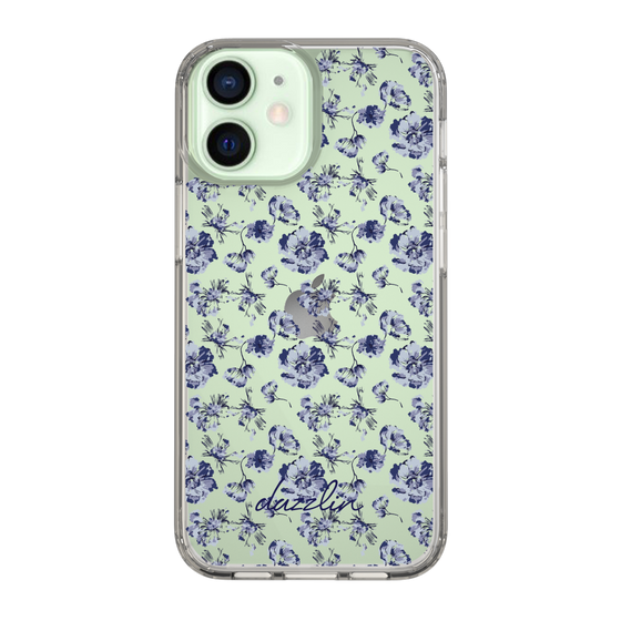 Slim Protection Case［ dazzlin - BlueFlower - Clear ］
