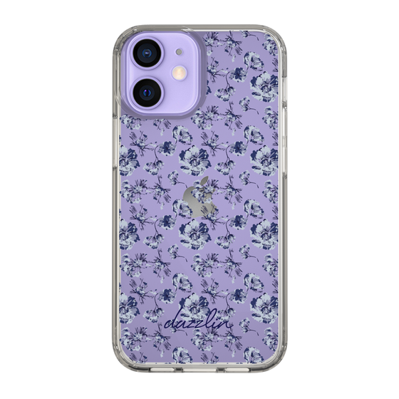 Slim Protection Case［ dazzlin - BlueFlower - Clear ］