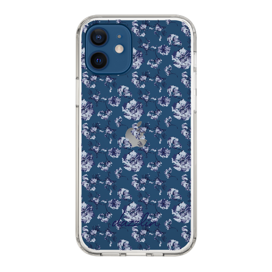 Slim Protection Case［ dazzlin - BlueFlower - Clear ］