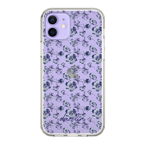 Slim Protection Case［ dazzlin - BlueFlower - Clear ］