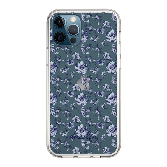 Slim Protection Case［ dazzlin - BlueFlower - Clear ］