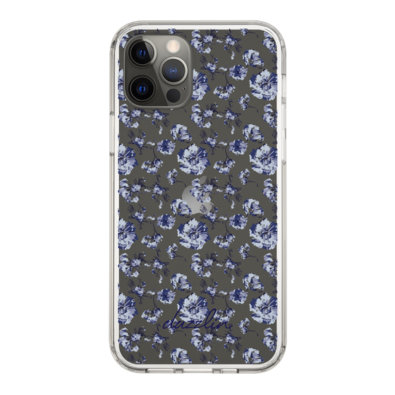 Slim Protection Case［ dazzlin - BlueFlower - Clear ］