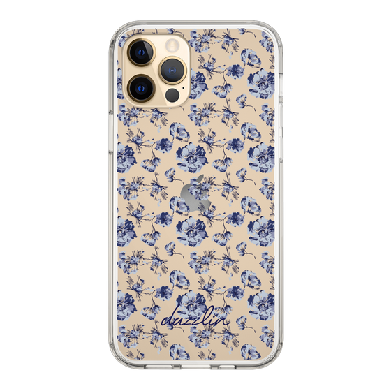 Slim Protection Case［ dazzlin - BlueFlower - Clear ］