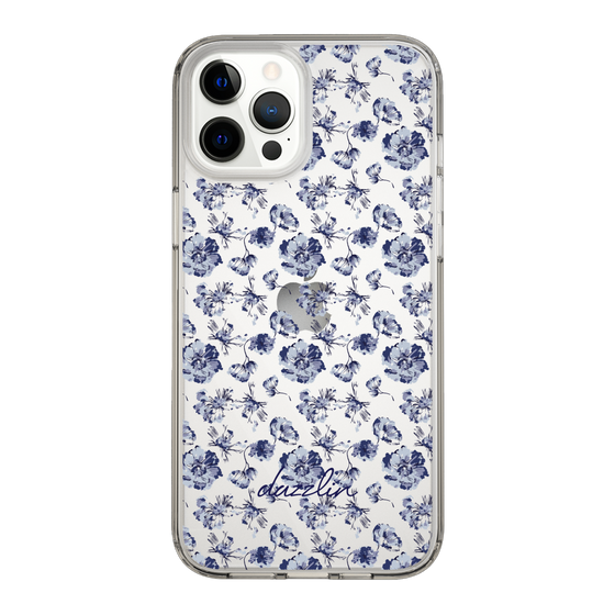 Slim Protection Case［ dazzlin - BlueFlower - Clear ］
