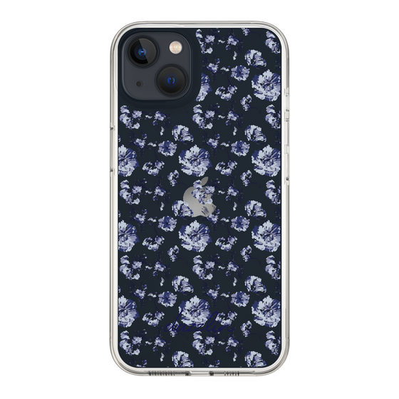 Slim Protection Case［ dazzlin - BlueFlower - Clear ］