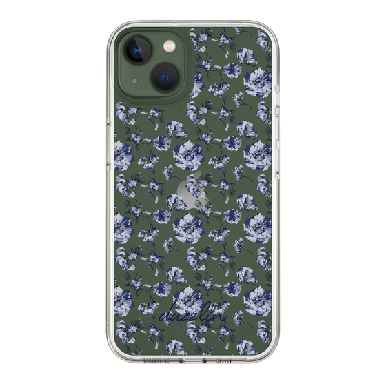 Slim Protection Case［ dazzlin - BlueFlower - Clear ］