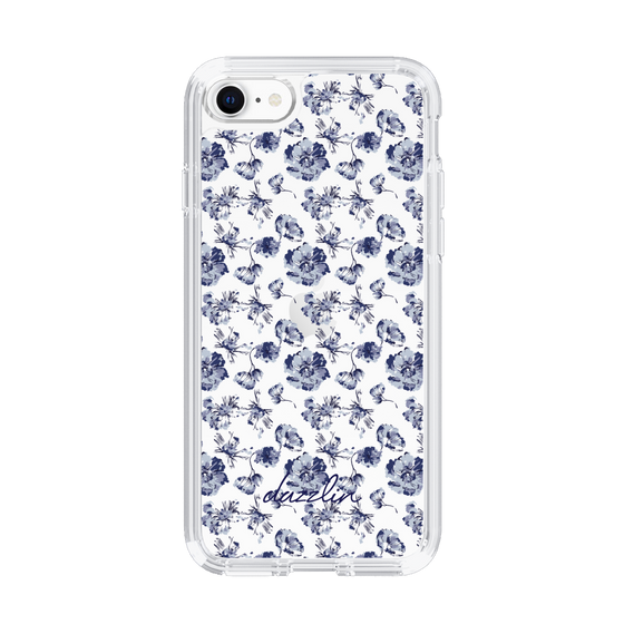 Slim Protection Case［ dazzlin - BlueFlower - Clear ］
