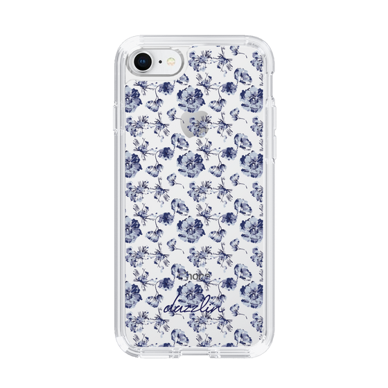 Slim Protection Case［ dazzlin - BlueFlower - Clear ］