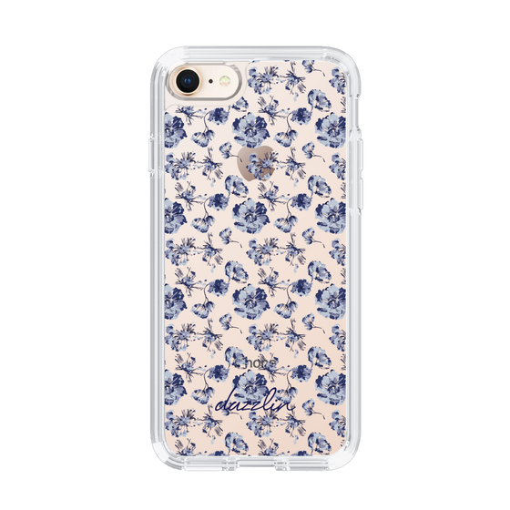 Slim Protection Case［ dazzlin - BlueFlower - Clear ］