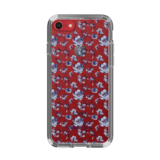Slim Protection Case［ dazzlin - BlueFlower - Clear ］