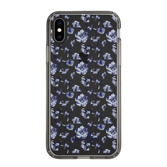 Slim Protection Case［ dazzlin - BlueFlower - Clear ］