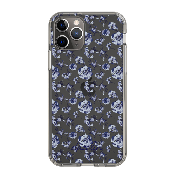 Slim Protection Case［ dazzlin - BlueFlower - Clear ］