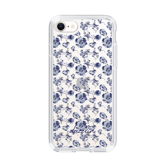 Slim Protection Case［ dazzlin - BlueFlower - Clear ］