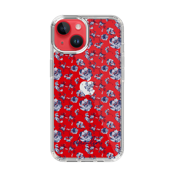 Slim Protection Case［ dazzlin - BlueFlower - Clear ］