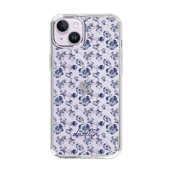 Slim Protection Case［ dazzlin - BlueFlower - Clear ］