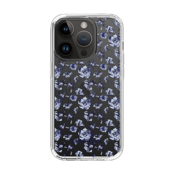 Slim Protection Case［ dazzlin - BlueFlower - Clear ］
