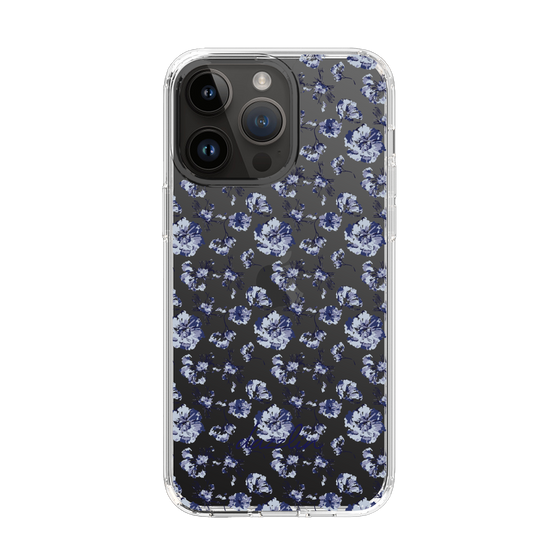 Slim Protection Case［ dazzlin - BlueFlower - Clear ］