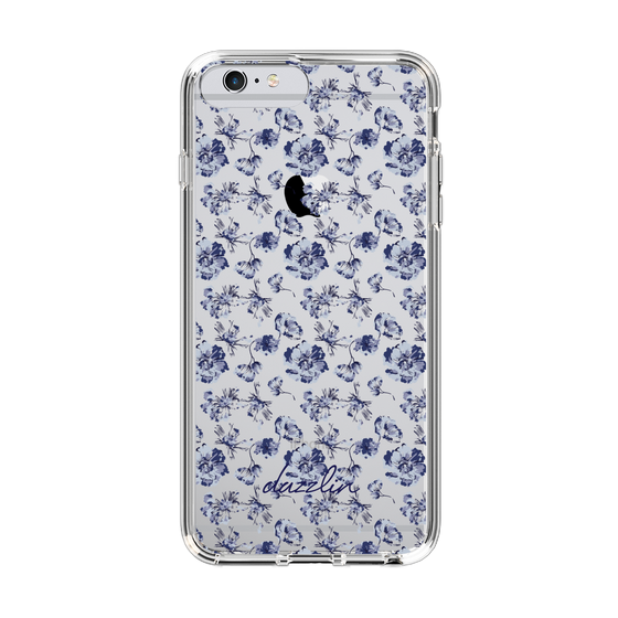 Slim Protection Case［ dazzlin - BlueFlower - Clear ］