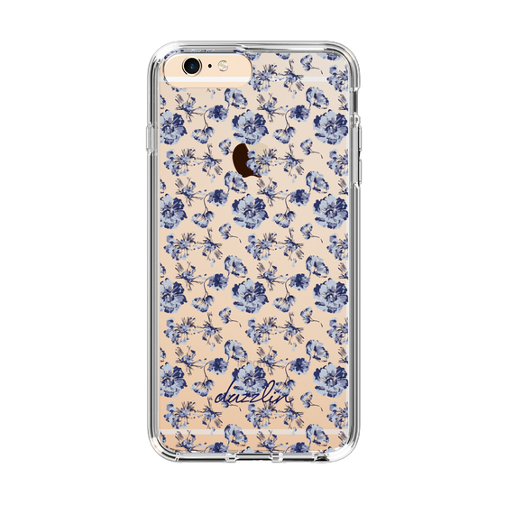 Slim Protection Case［ dazzlin - BlueFlower - Clear ］