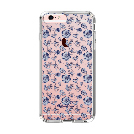 Slim Protection Case［ dazzlin - BlueFlower - Clear ］