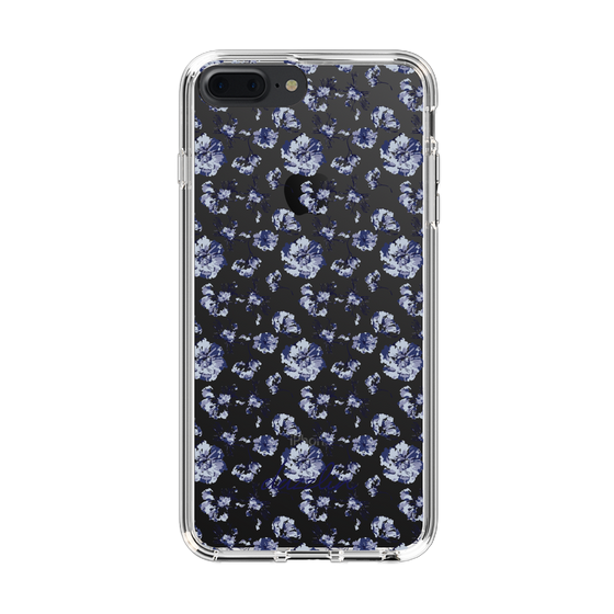 Slim Protection Case［ dazzlin - BlueFlower - Clear ］