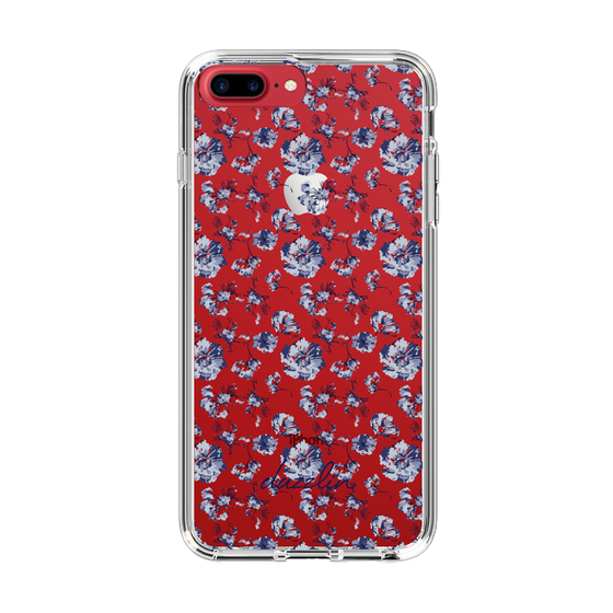 Slim Protection Case［ dazzlin - BlueFlower - Clear ］
