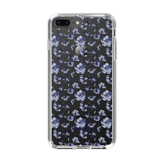 Slim Protection Case［ dazzlin - BlueFlower - Clear ］
