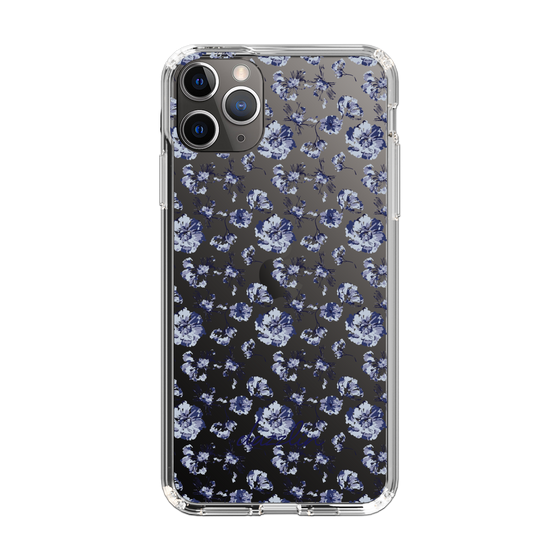 Slim Protection Case［ dazzlin - BlueFlower - Clear ］
