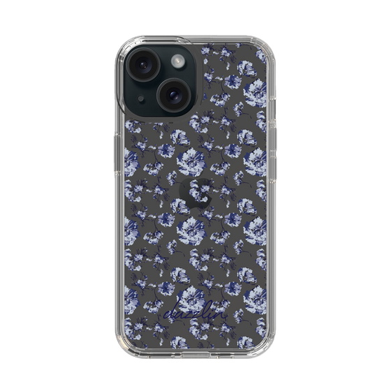Slim Protection Case［ dazzlin - BlueFlower - Clear ］