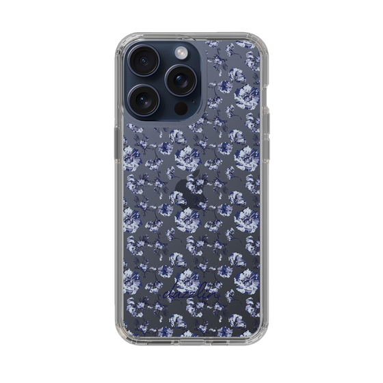 Slim Protection Case［ dazzlin - BlueFlower - Clear ］