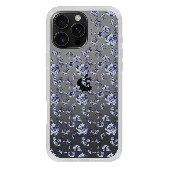 Slim Protection Case［ dazzlin - BlueFlower - Clear ］