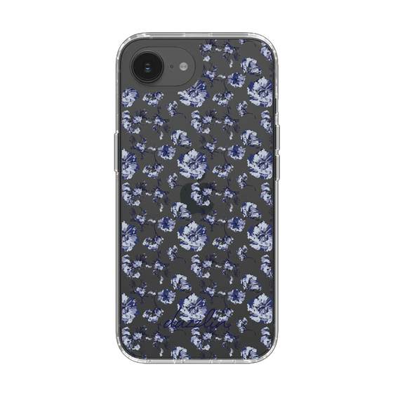 Slim Protection Case［ dazzlin - BlueFlower - Clear ］