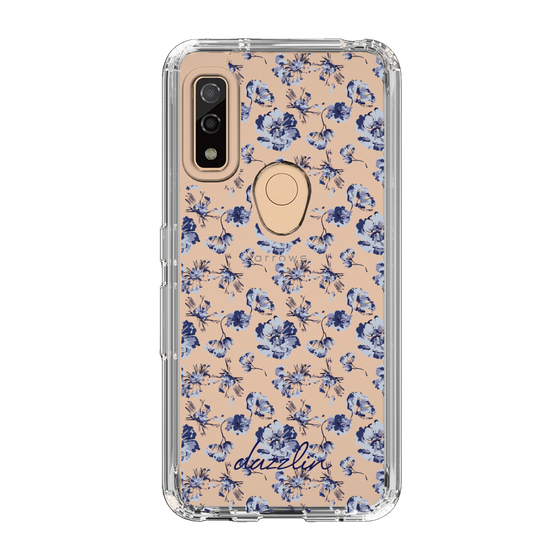Slim Protection Case［ dazzlin - BlueFlower - Clear ］