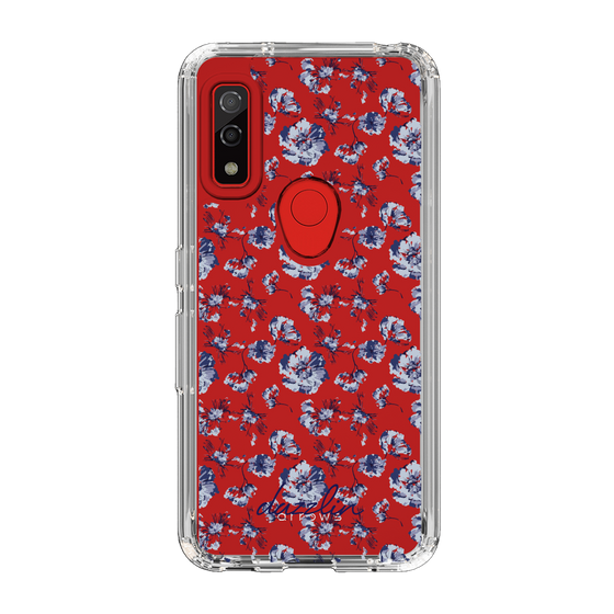 Slim Protection Case［ dazzlin - BlueFlower - Clear ］