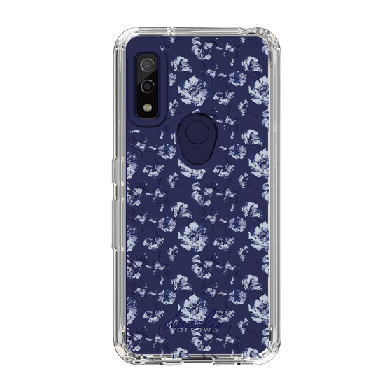 Slim Protection Case［ dazzlin - BlueFlower - Clear ］