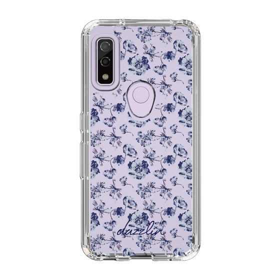 Slim Protection Case［ dazzlin - BlueFlower - Clear ］