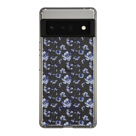 Slim Protection Case［ dazzlin - BlueFlower - Clear ］