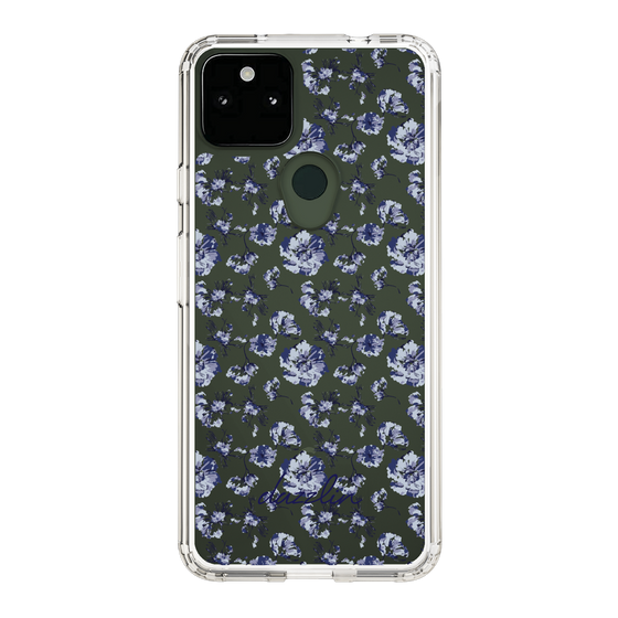 Slim Protection Case［ dazzlin - BlueFlower - Clear ］