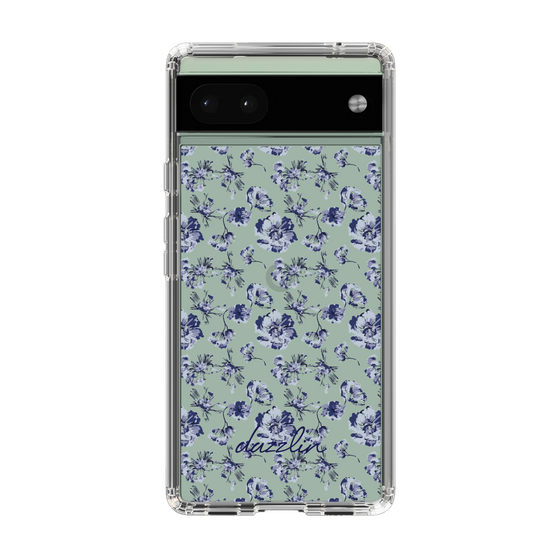 Slim Protection Case［ dazzlin - BlueFlower - Clear ］