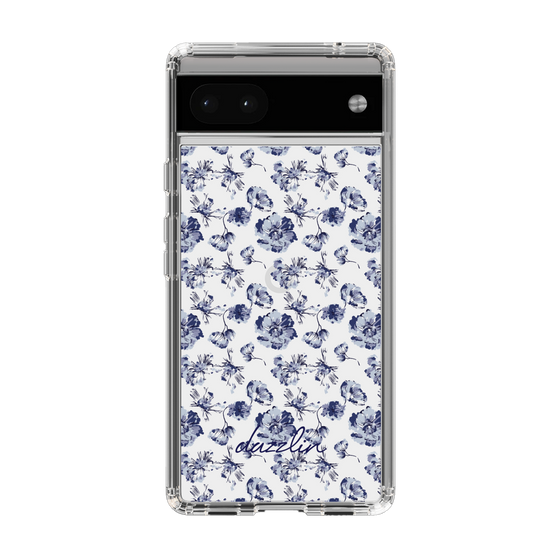 Slim Protection Case［ dazzlin - BlueFlower - Clear ］