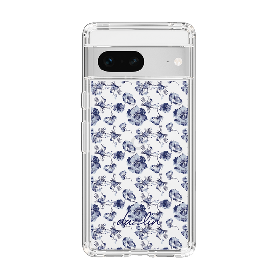 Slim Protection Case［ dazzlin - BlueFlower - Clear ］