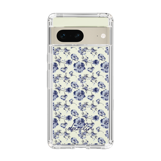 Slim Protection Case［ dazzlin - BlueFlower - Clear ］
