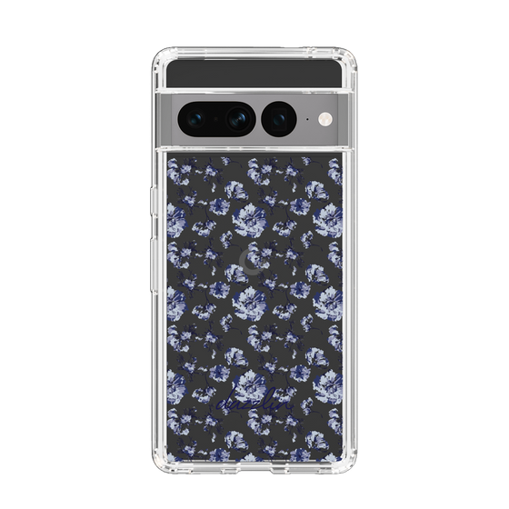 Slim Protection Case［ dazzlin - BlueFlower - Clear ］