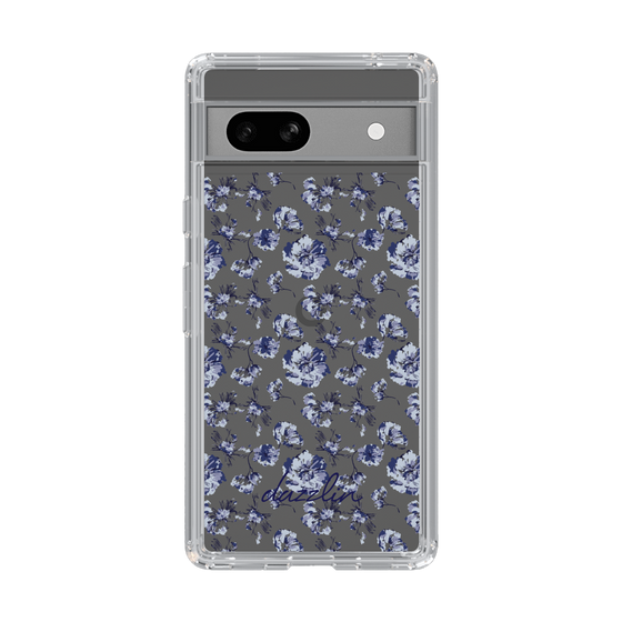 Slim Protection Case［ dazzlin - BlueFlower - Clear ］