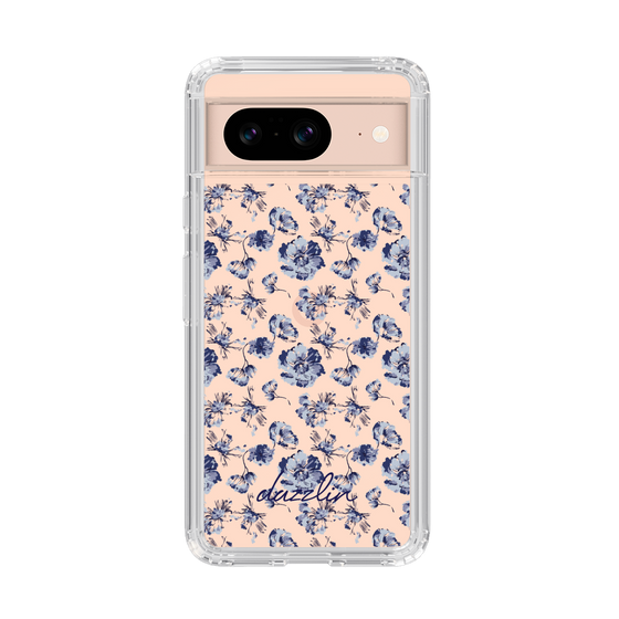 Slim Protection Case［ dazzlin - BlueFlower - Clear ］