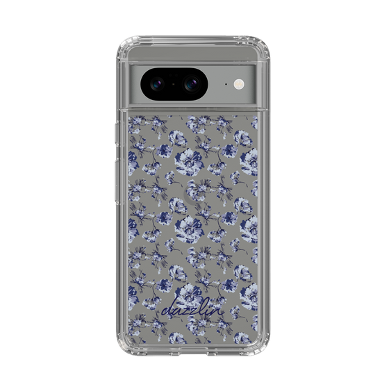 Slim Protection Case［ dazzlin - BlueFlower - Clear ］