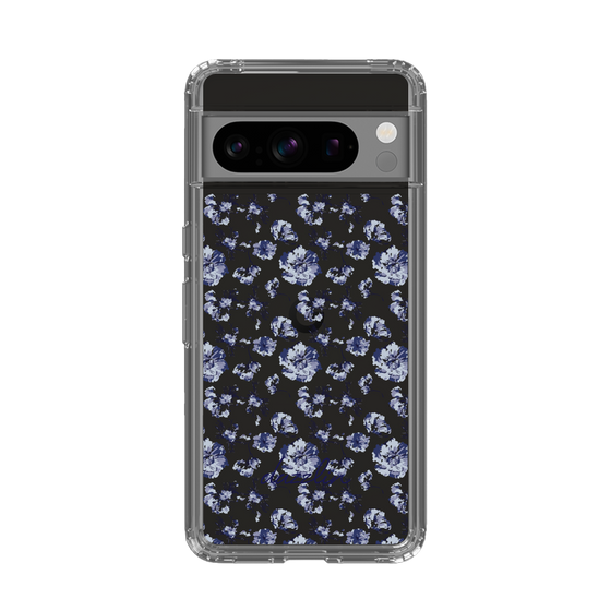 Slim Protection Case［ dazzlin - BlueFlower - Clear ］