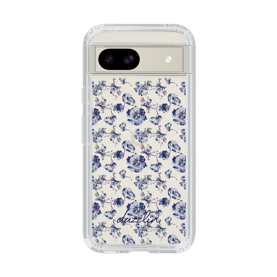 Slim Protection Case［ dazzlin - BlueFlower - Clear ］